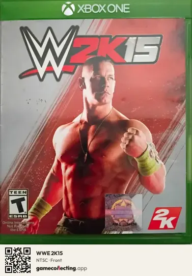 WWE 2K15 Xbox One, NTSC box front