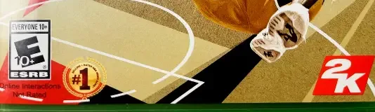 NBA 2K18, the ESRB box on its front