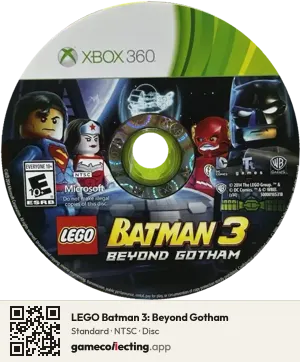 LEGO Batman 3: Beyond Gotham Xbox 360, NTSC disc
