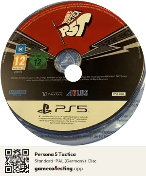 Persona 5 Tactica PlayStation 5, PAL disc