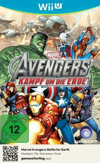 Marvel Avengers: Battle for Earth Nintendo Wii U, Germany box front