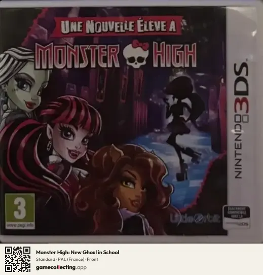 Monster High: New Ghoul in School Nintendo 3DS, France box front