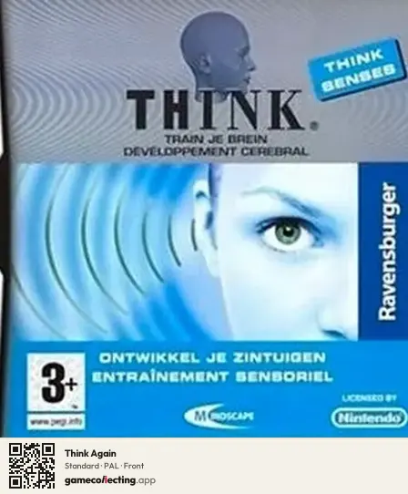 Think Again Nintendo DS, PAL box front