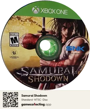 Samurai Shodown Xbox One, NTSC disc