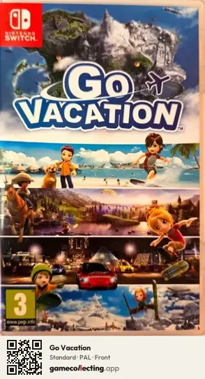 Go Vacation Nintendo Switch, PAL box front