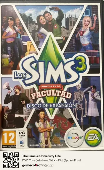 The Sims 3: University Life Computer, Spain box front