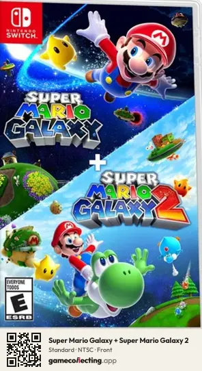 Super Mario Galaxy + Super Mario Galaxy 2 Nintendo Switch, NTSC box front