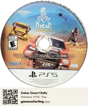 Dakar Desert Rally PlayStation 5, NTSC disc