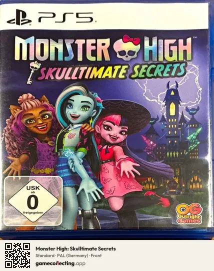 Monster High: Skulltimate Secrets PlayStation 5, Germany box front