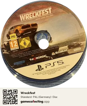 Wreckfest PlayStation 5, PAL disc