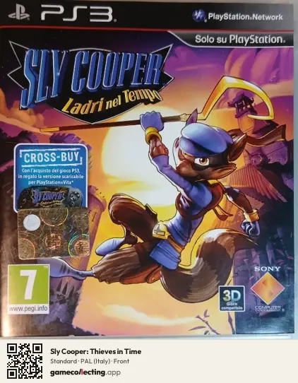 Sly Cooper: Thieves in Time PlayStation 3, Italy box front