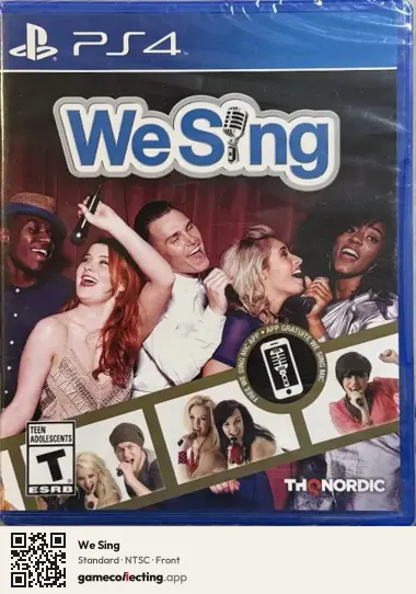 We Sing PlayStation 4, NTSC box front