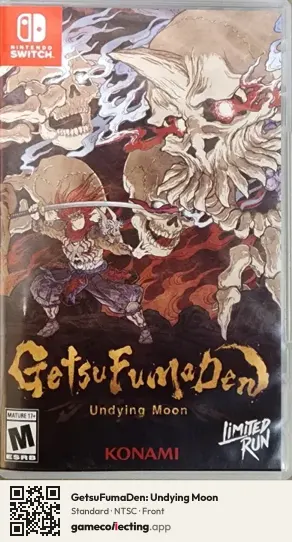 GetsuFumaDen: Undying Moon Nintendo Switch, NTSC box front