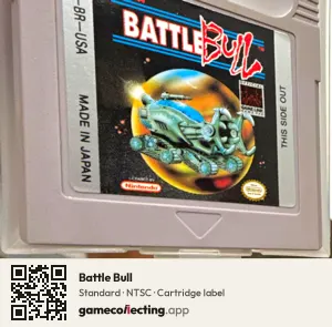 Battle Bull Game Boy, NTSC cartridge label