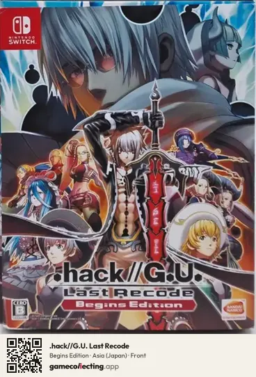 .hack//G.U. Last Recode Nintendo Switch, Asia box front