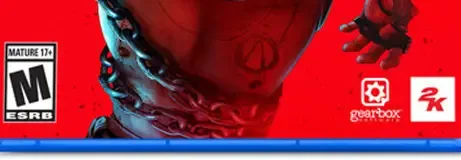 Borderlands 4, the ESRB box on its front