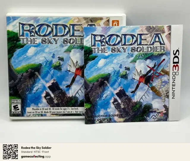 Rodea the Sky Soldier Nintendo 3DS, NTSC box front