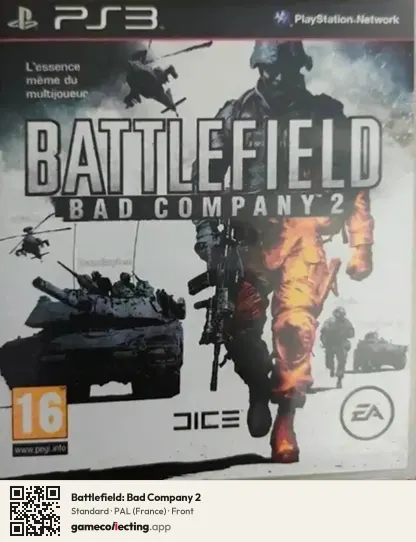 Battlefield: Bad Company 2 PlayStation 3, France box front