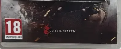 The Witcher 3: Wild Hunt, the USK square on its front