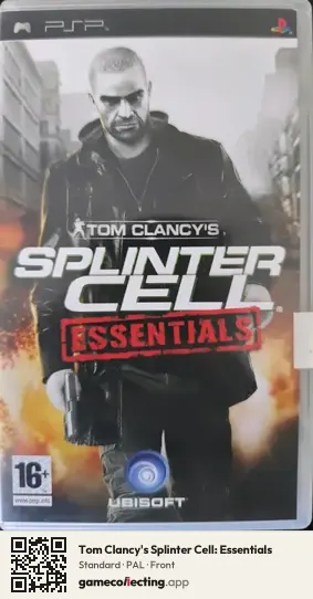 Tom Clancy's Splinter Cell: Essentials PlayStation Portable, PAL box front