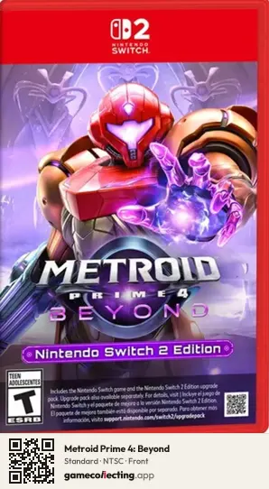 Metroid Prime 4: Beyond Nintendo Switch 2, NTSC box front