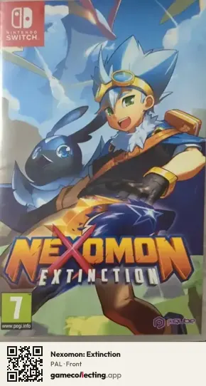 Nexomon: Extinction Nintendo Switch, PAL box front