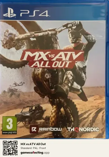 MX vs ATV All Out PlayStation 4, PAL box front