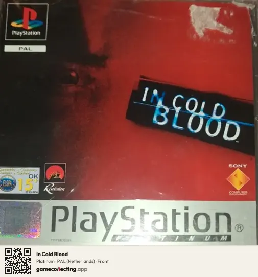 In Cold Blood PlayStation, Netherlands box front