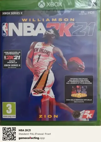 NBA 2K21 Xbox Series X, France box front