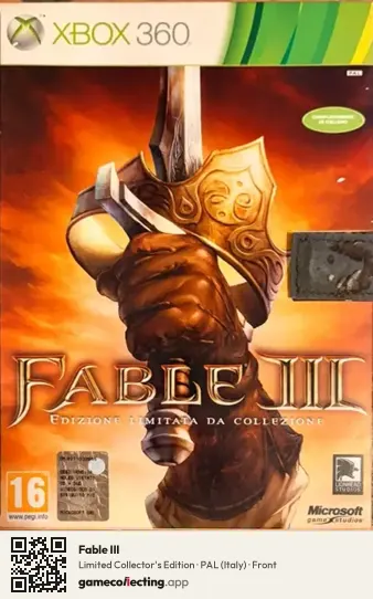 Fable III Xbox 360, Italy box front