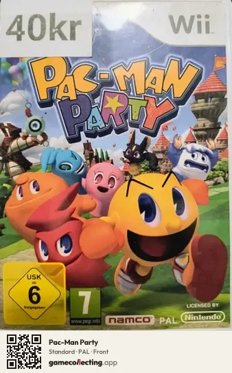 Pac-Man Party Nintendo Wii, PAL box front