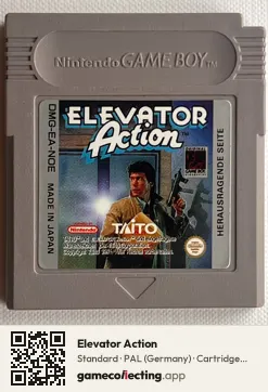 Elevator Action Game Boy, PAL cartridge label