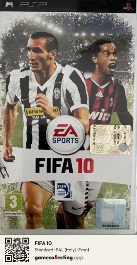 FIFA 10 PlayStation Portable, Italy box front