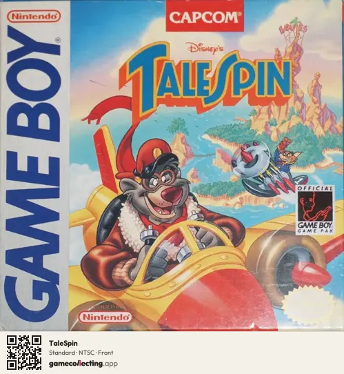 TaleSpin Game Boy, NTSC box front