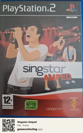 Singstar Amped PlayStation 2, PAL box front