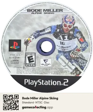 Bode Miller Alpine Skiing PlayStation 2, NTSC disc