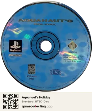 Aquanaut's Holiday PlayStation, NTSC disc