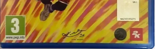 NBA 2K24, the PEGI square on its front