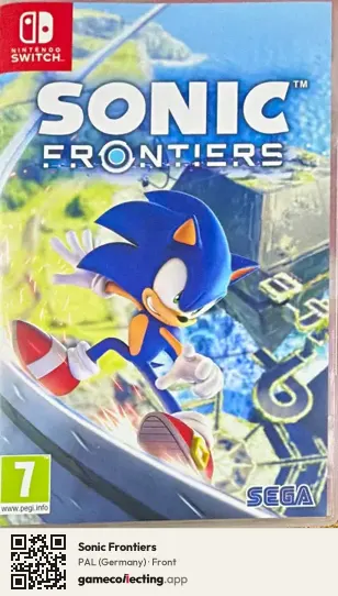 Sonic Frontiers Nintendo Switch, Germany box front