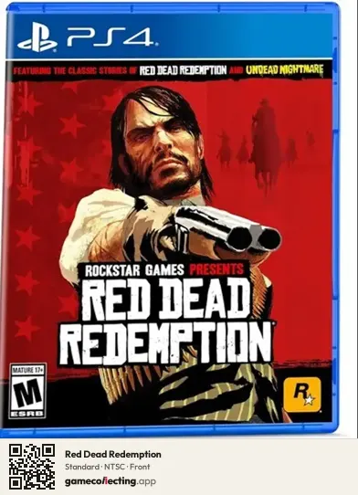 Red Dead Redemption PlayStation 4, NTSC box front