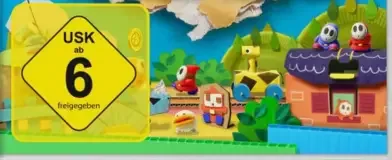 Yoshi's Crafted World, the USK square on its front