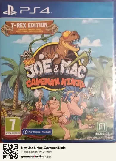 New Joe & Mac: Caveman Ninja PlayStation 4, PAL box front