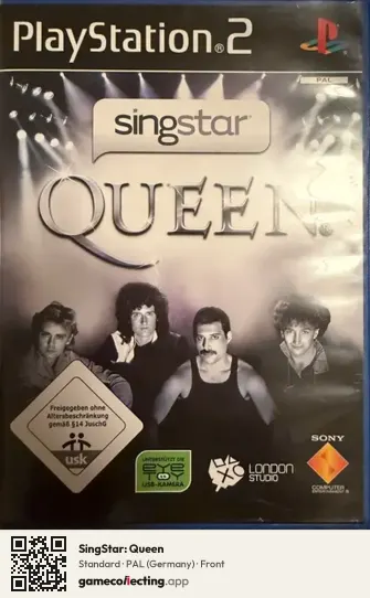 SingStar: Queen PlayStation 2, Germany box front