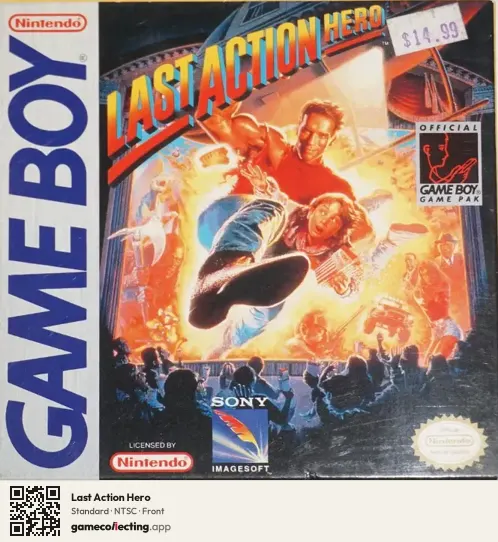 Last Action Hero Game Boy, NTSC box front