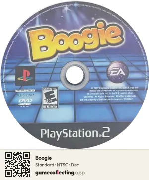 Boogie PlayStation 2, NTSC disc