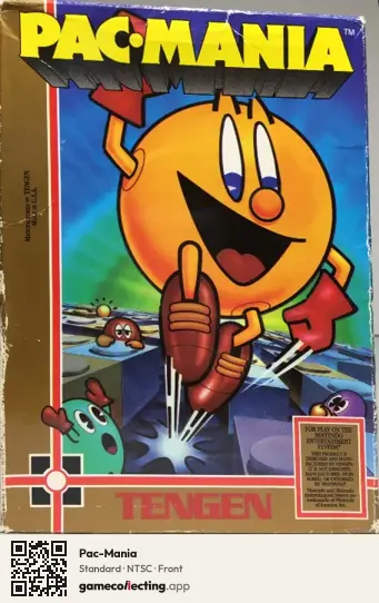 Pac-Mania Nintendo Entertainment System, NTSC box front
