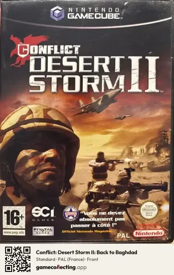 Conflict: Desert Storm II: Back to Baghdad Nintendo GameCube, France box front