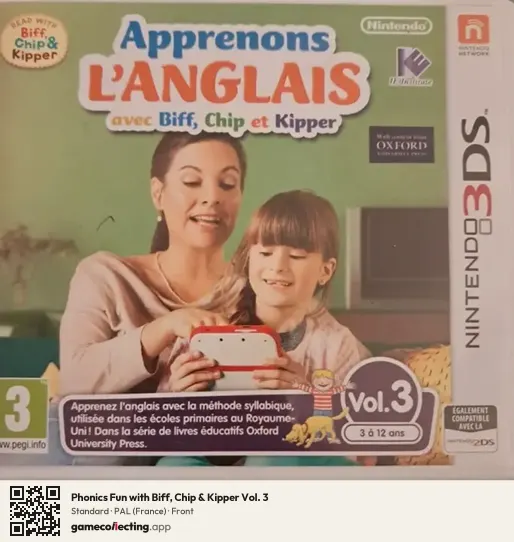 Phonics Fun with Biff, Chip & Kipper Vol. 3 Nintendo 3DS, France box front