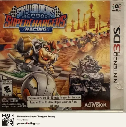 Skylanders: SuperChargers Racing Nintendo 3DS, NTSC box front