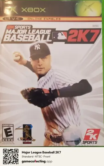 Major League Baseball 2K7 Xbox, NTSC box front